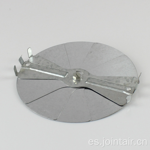 Amortiguador de conducto de aire radial de metal ajustable redondo